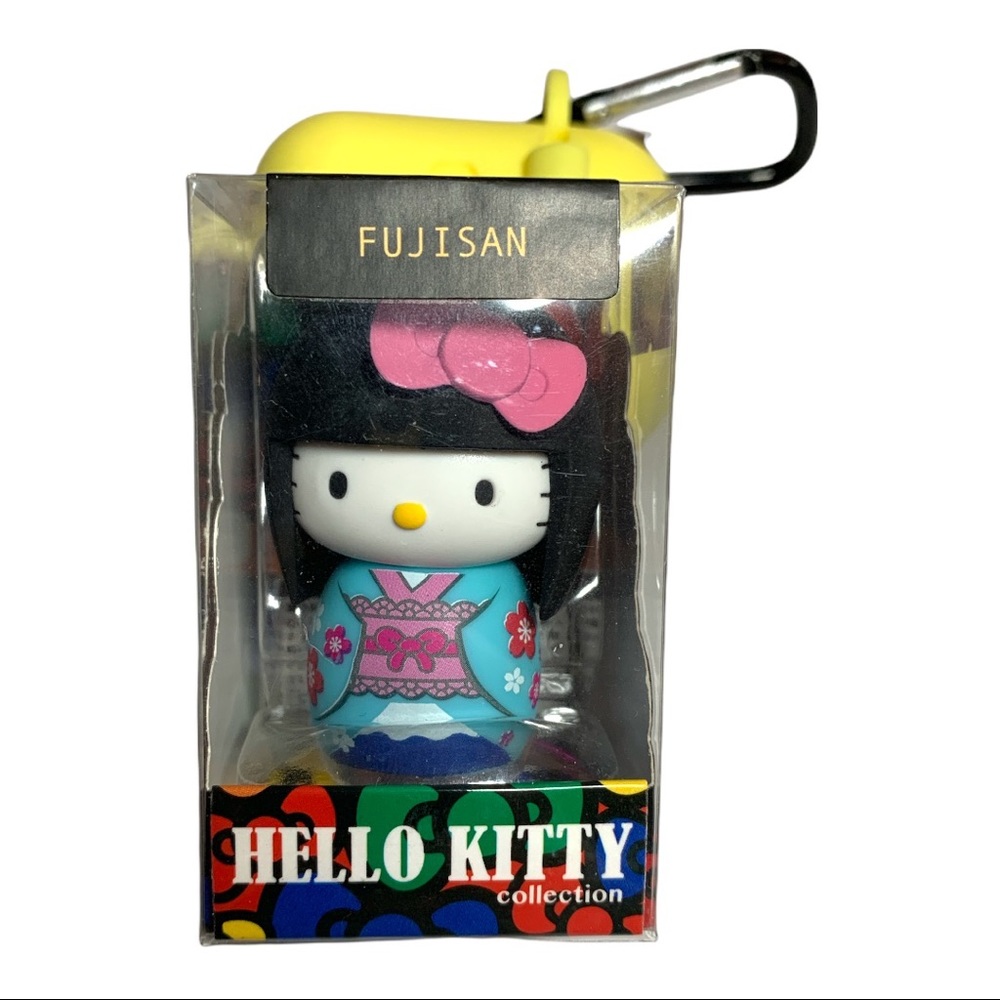 NIB NEW Sealed in box  - Hello Kitty Collection - Japanese Kokeshi Doll Keychain